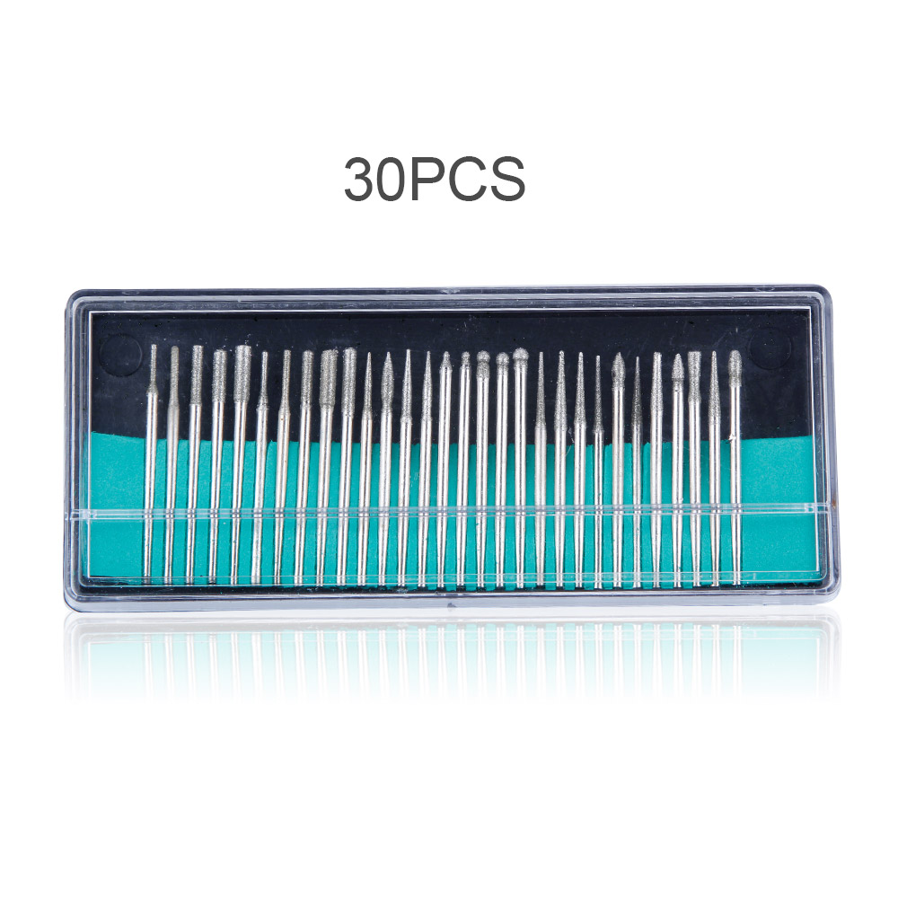 30 Pcs Nagel Boren 3/32 "Snijders Voor Manicure Elektrische Freesmachine Accessoires Cuticle Gel Remover Nail Art Gereedschap cutter: Default Title