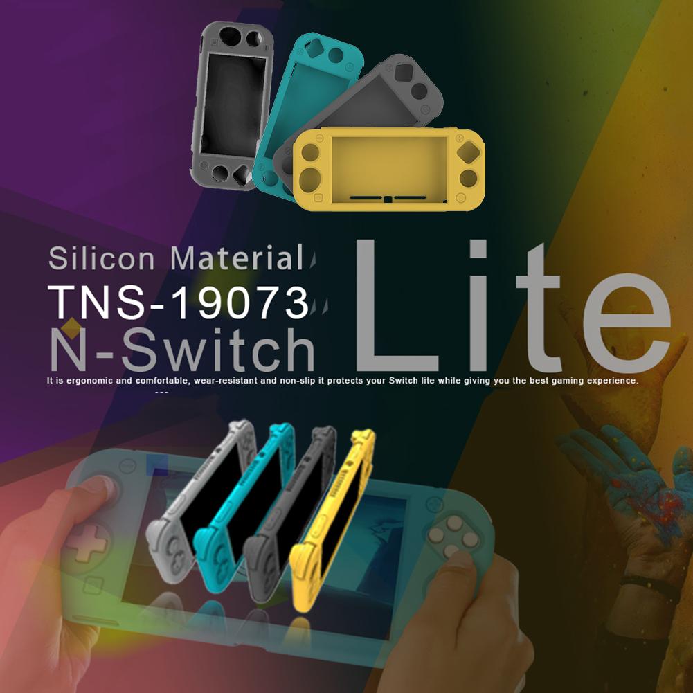 Carcasa protectora de silicona antiarañazos para consola Nintendo Switch Lite, de paquete completo, prevención de polvo