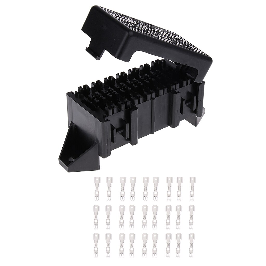 Car Truck 14Way Circuit Standard ATC ATO Blade Fuse Box Block Holder 12V/32V