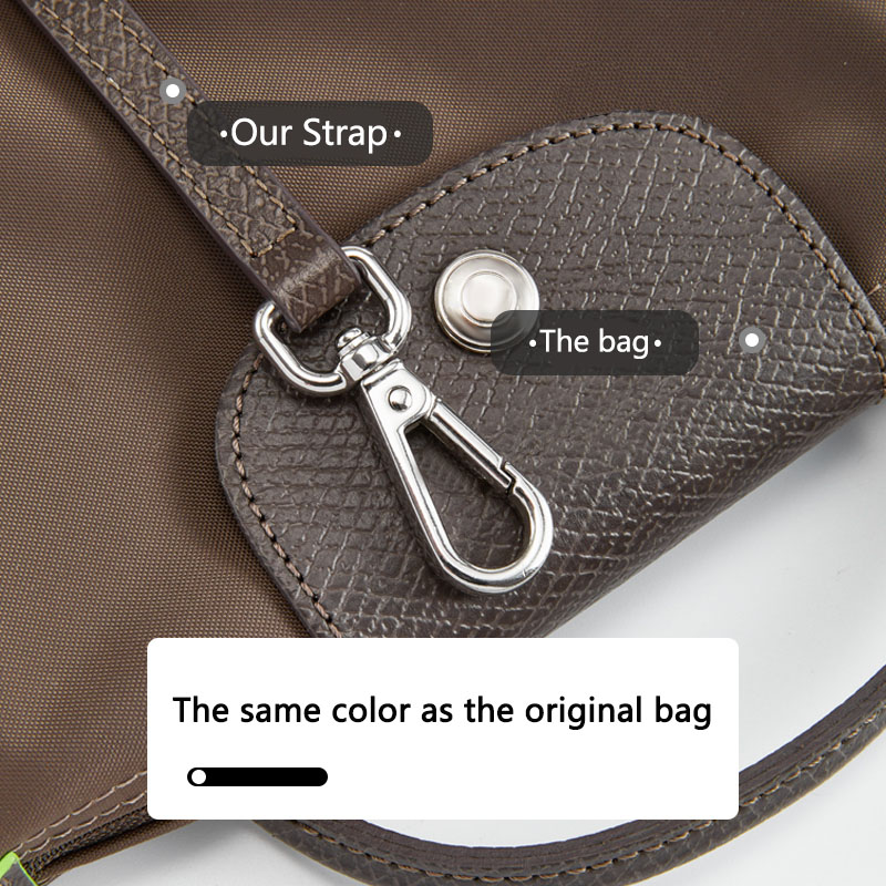 Leather Replacement Crossbody Bag Strap Fit for Longchamp mini shoulder strap without punching modification