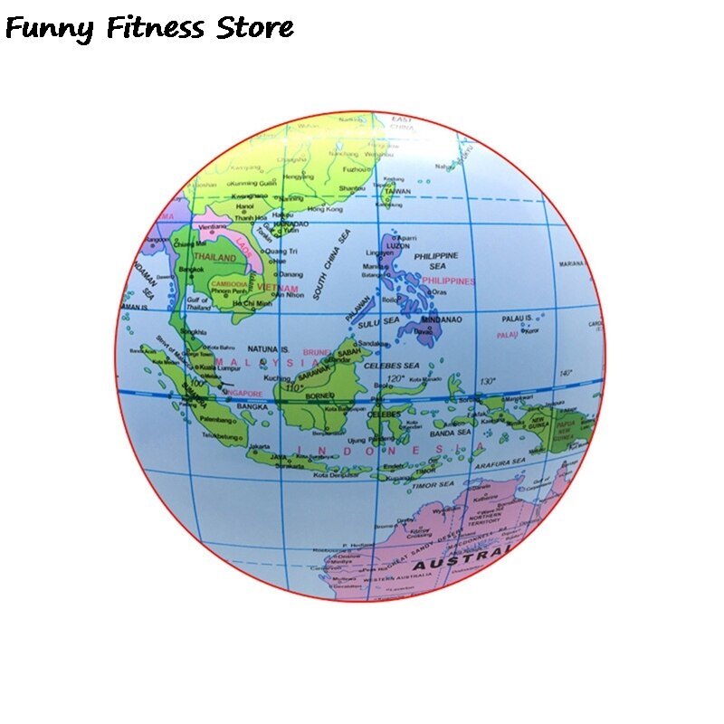 Pelota de playa para piscina, pelota inflable de verano para exteriores, pelotas que rebotan en el agua, juego de agua para niños, pelotas de burbujas para adultos, deportes: 30cm-Earth