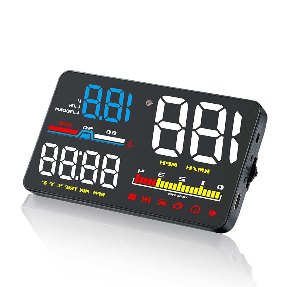 DN5000 HUD One-Click Switch Fuel Consumption Display Mileage Measurement Driving Time Calculation Head Up Display Projector