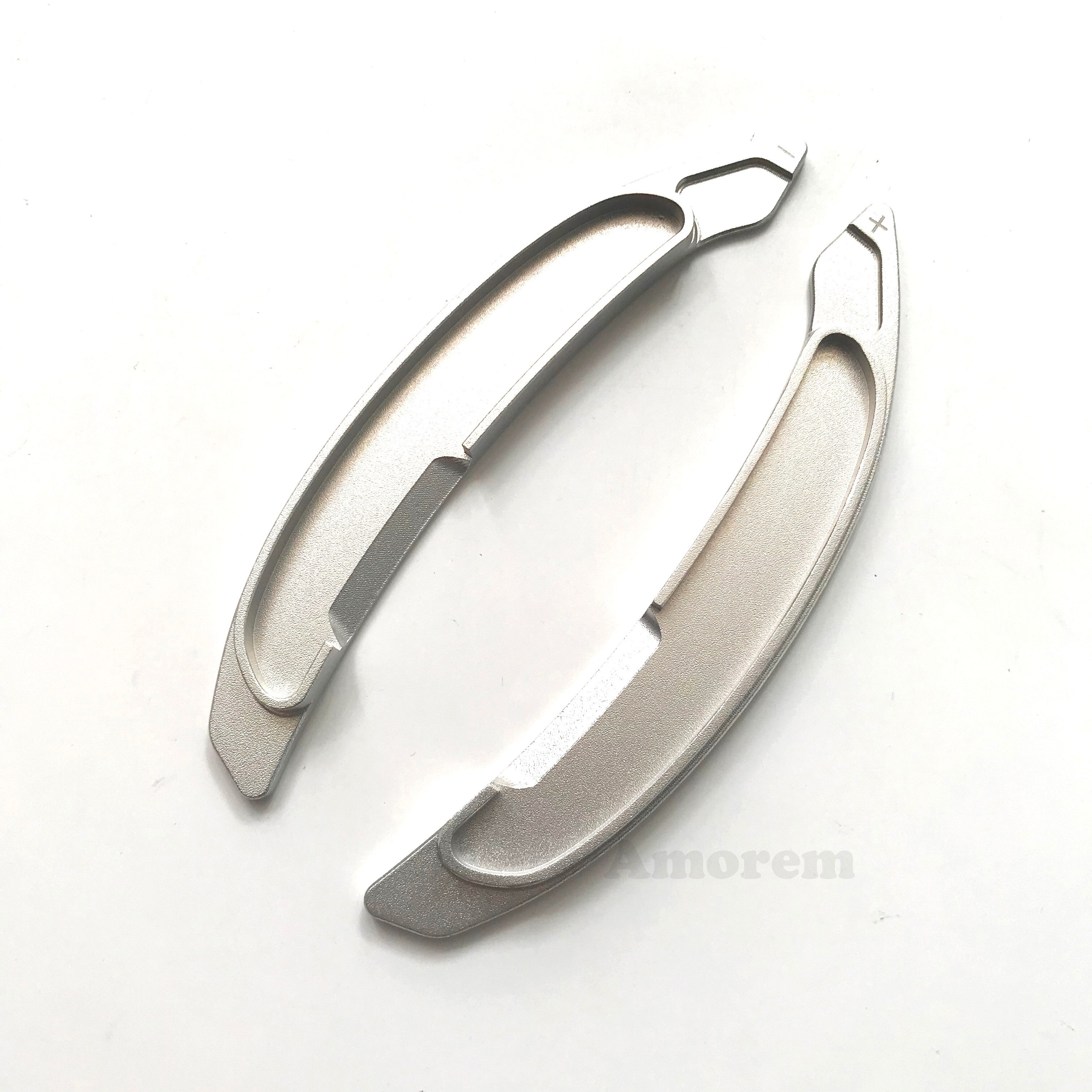 Steering Wheel Paddle Shift For Mitsubishi Pajero Lancer ASX RVR Outlander Eclipse Cross Car Shifter Extension: Model A Silver