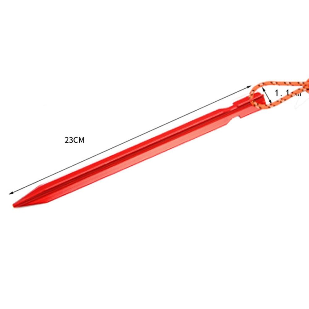 6 szt. Szpilek do Namiotu - 23cm - Stop Aluminium - Sprzęt Kempingowy Turystyczny