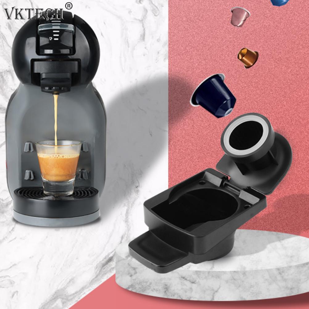 Kaffe kapsel konvertering adapter for nespresso gjenbrukbare kaffemaskin tilbehør kapsler konvertere kompatibel med dolce gusto