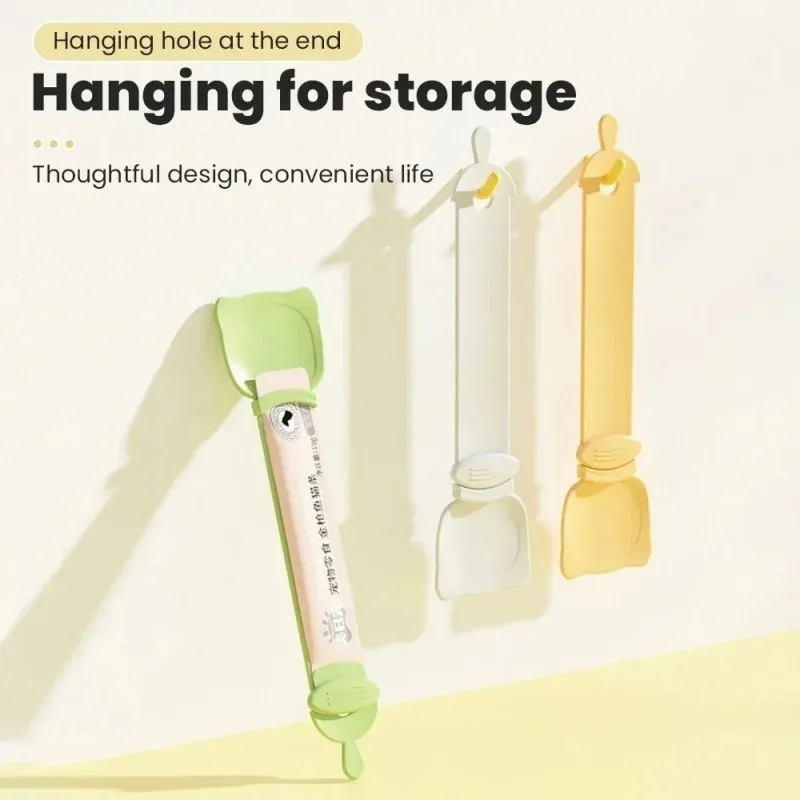 Cat Strip Feeder Spoon Long Handle Lickable Wet Food Feeder for Cats Pet Meat Mud Food Squeeze Dispense Spoon Pet Supplie