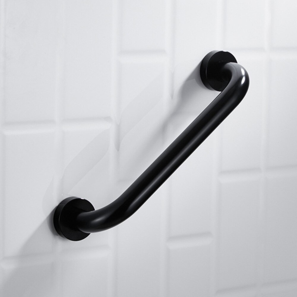 Bad Leuning Badkamer Armsteun Veiligheid Handvat Trap Grab Bar Antislip Douche Handgreep Voor Ouderen Kinderen-30Cm (Zwart)
