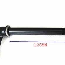 Eje pasante delantero de aleación de bicicleta de carretera 100*15mm reemplazo de bicicleta de carretera de liberación rápida QR en Paso de rosca negro anodizado 1,5mm