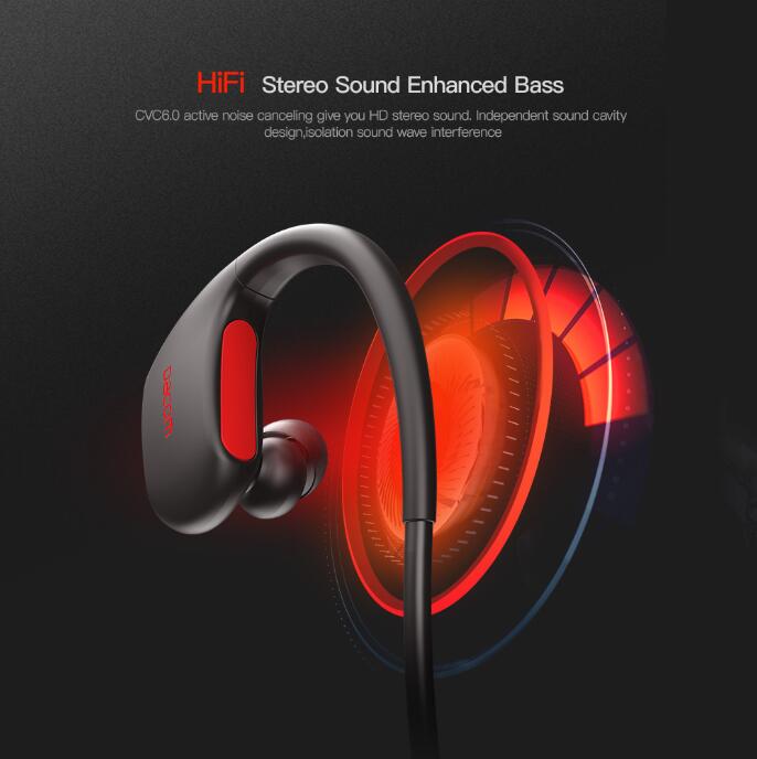 DACOM Wireless Sports Headphone L05 Sport Bluetooth Bass Headset Stereo Earphone with Microphone IPX7 Waterproof for Smartphone.