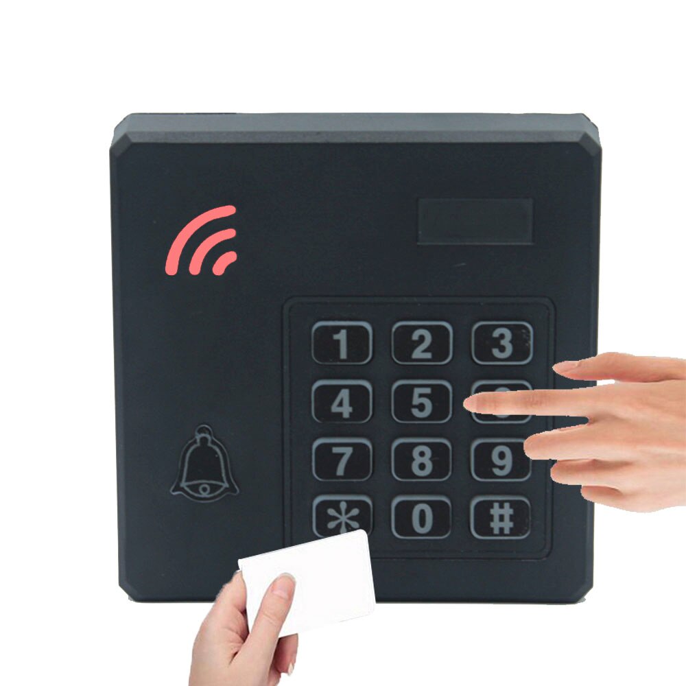 IP67 Waterproof RFID 125Khz/13.56Mhz RFID Reader 2000 User Proximity Entry Door Lock Entry Access Control Keypad Wiegand Input