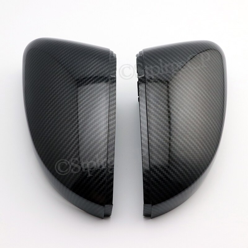 Side Mirror Cover caps For Volkswagen Polo MK5 6R 6C (Carbon look) Door wing replacement