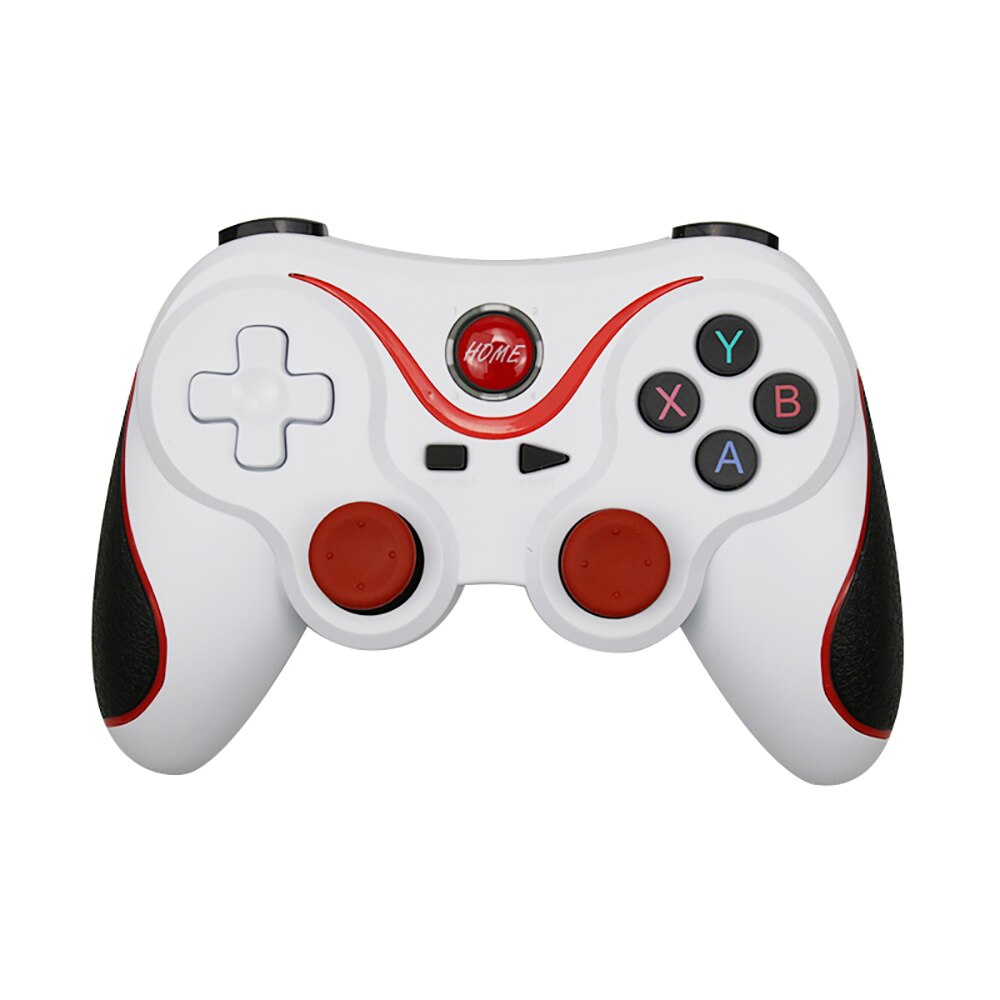 T3 X3 Gamepad inalámbrico Bluetooth para IOS Android teléfono móvil inalámbrico de la palanca de juego manejar para tableta TV caja titular: White Gamepad