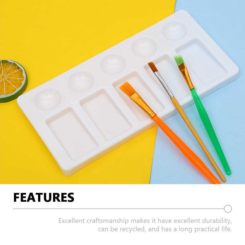 3 Pcs Practical Color Mixing Trays Watercolor Pigment Trays Plastic Pallets