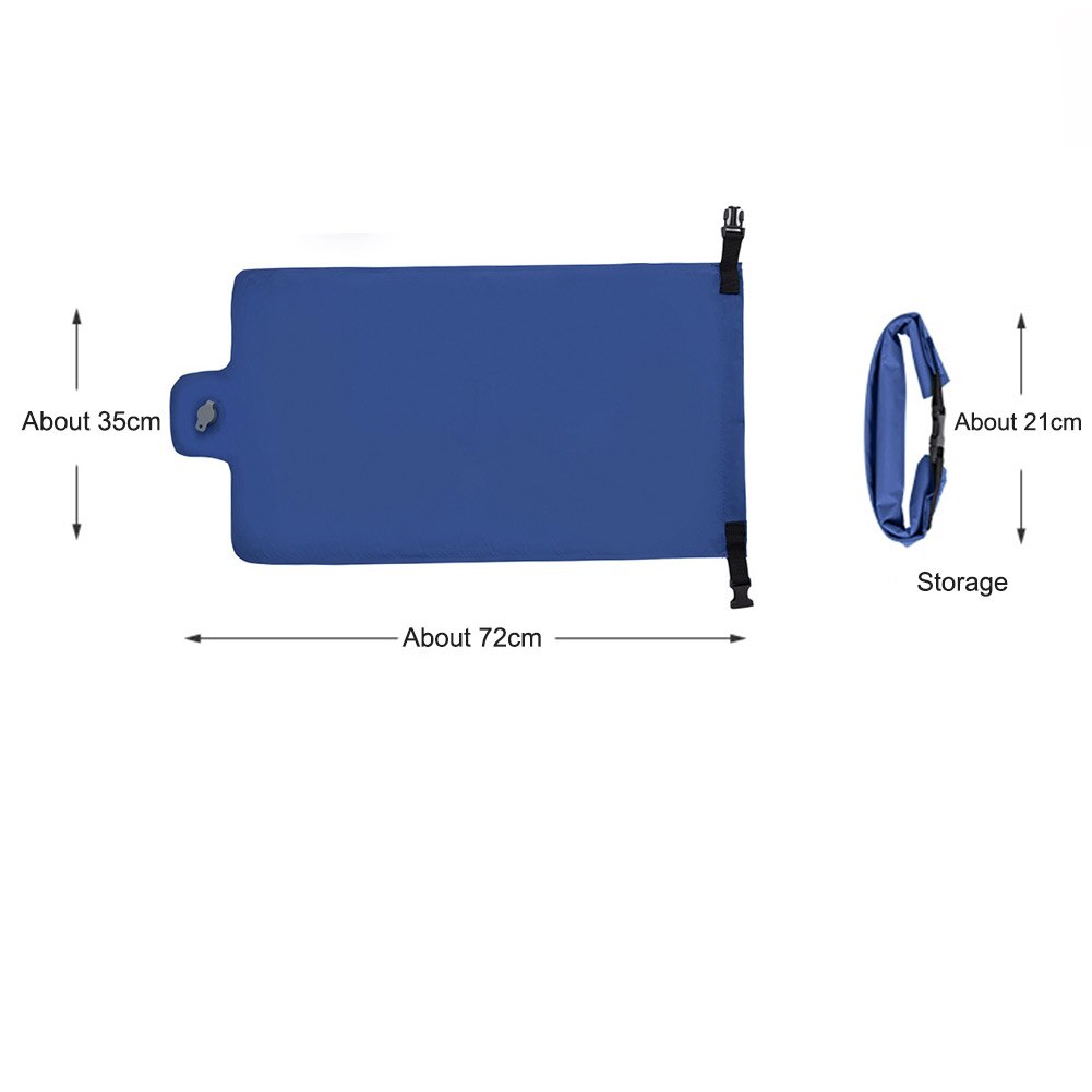 Portable Camping Hiking Air Bag Mattress Nylon TPU Inflatable Bag Lightweight Air Pouch Camping Inflatable Bag Ultralight: Navy Blue