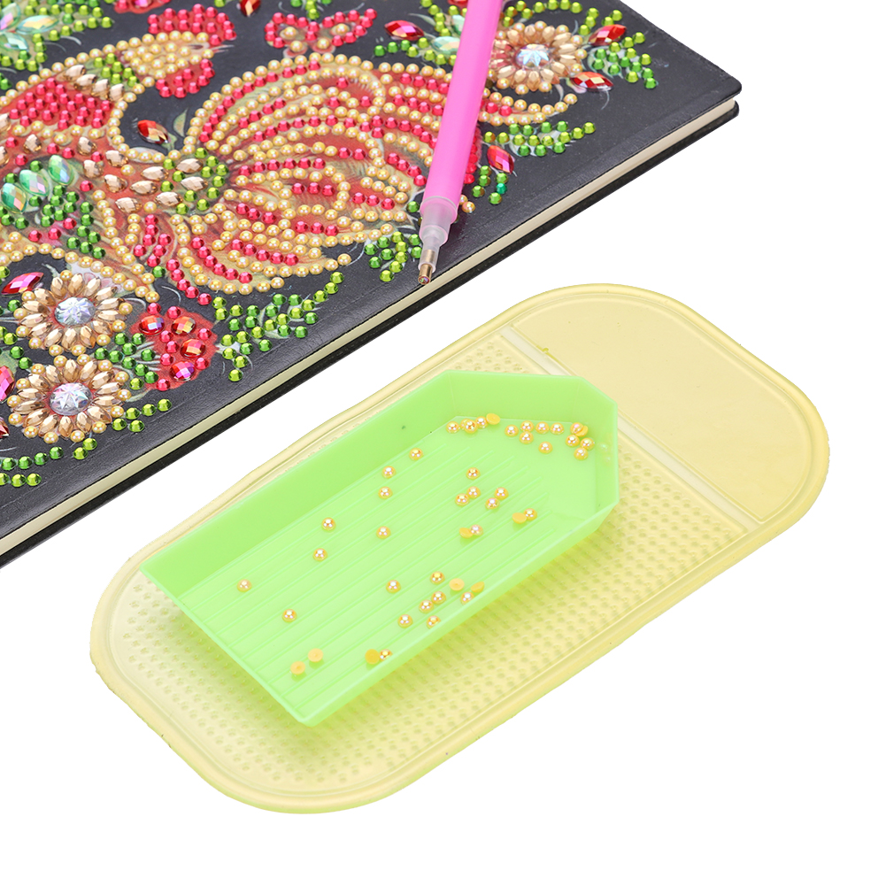 Adesivo antiderrapante para pintura, bandeja com ponto, ferramentas para pintura com diamantes, suporte para segurar a bandeja acessórios