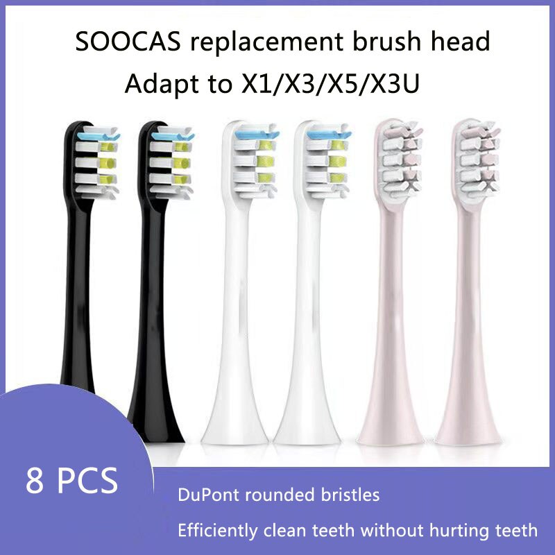 SOOCAS X3 X1 X5 Tooth Brush Head Original oothbrush Heads Replacement For SOOCARE Sonic Electric Tooth Brush Heads