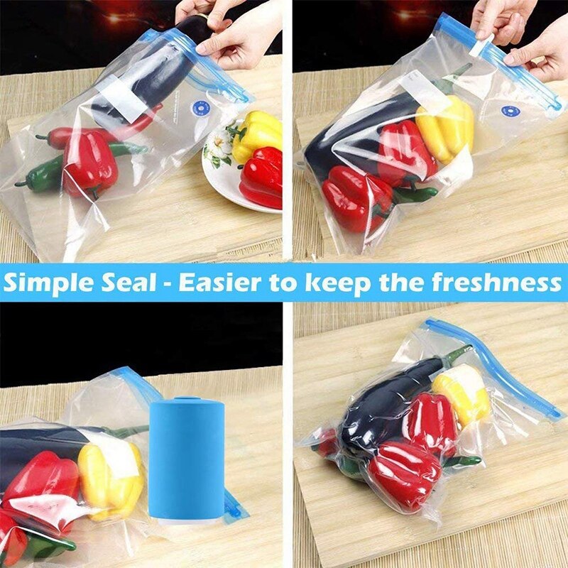Scelleur Sous Vide avec sacs Sous Vide, sacs scellés Sous Vide réutilisables avec MINI scelleur Sous Vide automatisé, réutilisable et facile à utiliser, P