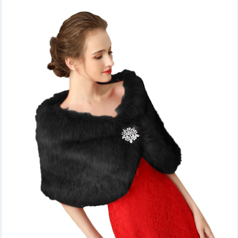 Chaqueta de piel de U-SWEAR, abrigo Bolero cruzado, chal, capa nupcial, chal, accesorios de boda, recién llegados