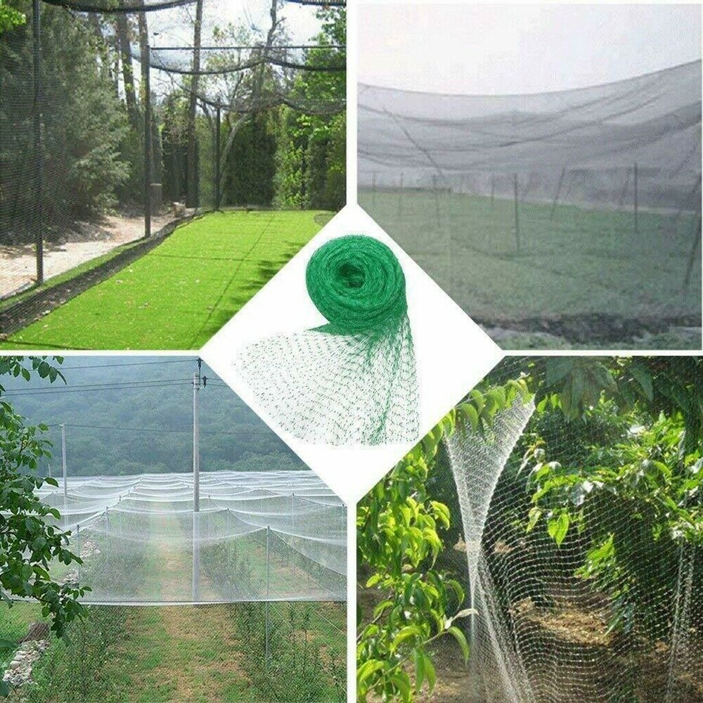 Bird Netting Protect Plants and Fruit Trees From Birds and Wildlife Reusable Lightweight Green Net for Fruit Seedlings Vegetable