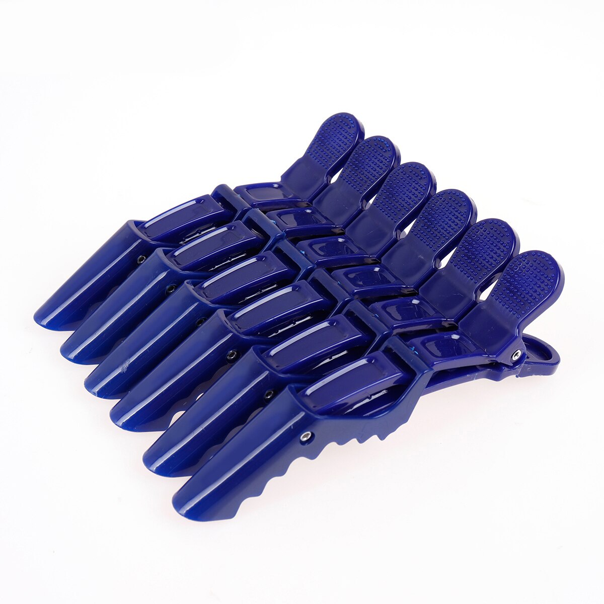 5 Color Hairdressing Clamps Claw Clip Pro Hair Salon Plastic Crocodile Barrette Hold Hair Section Clips Grip Tools DIY Home: blue