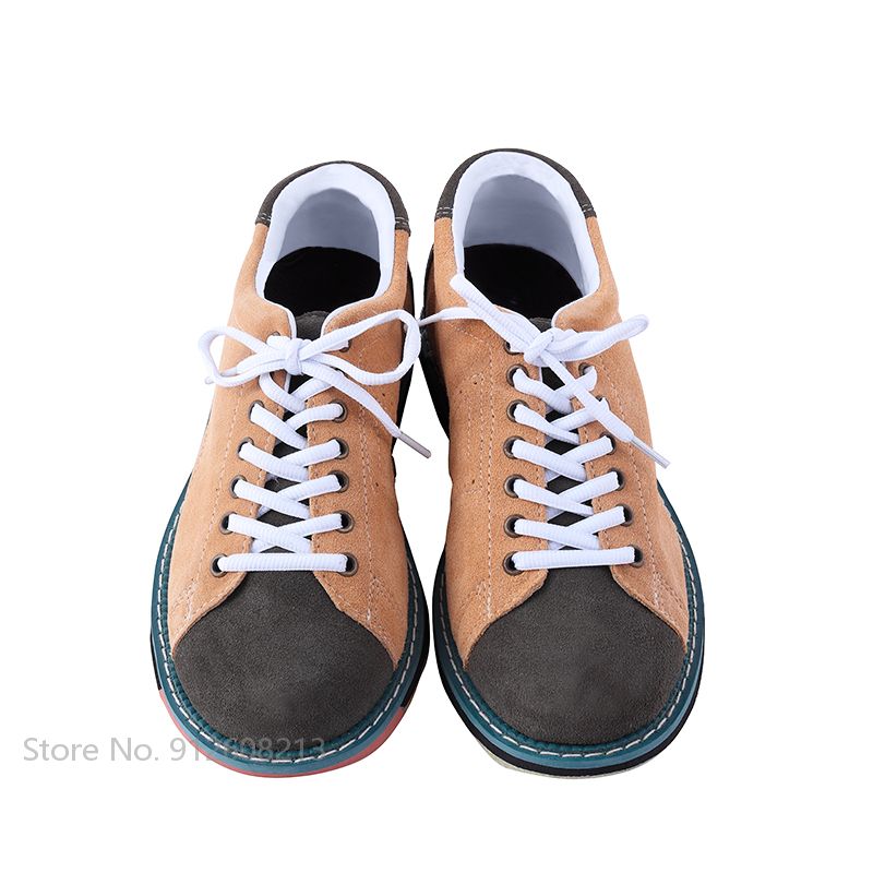 Chaussures de Bowling pour hommes, baskets professionnelles respirantes en cuir avec semelle antidérapante pour l&#39;entraînement, tailles 6 à 11