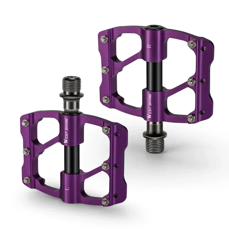 Paire De Pédales VTT Ultra-légères En Aluminium - Antidérapantes - Plateforme - Multicouleur