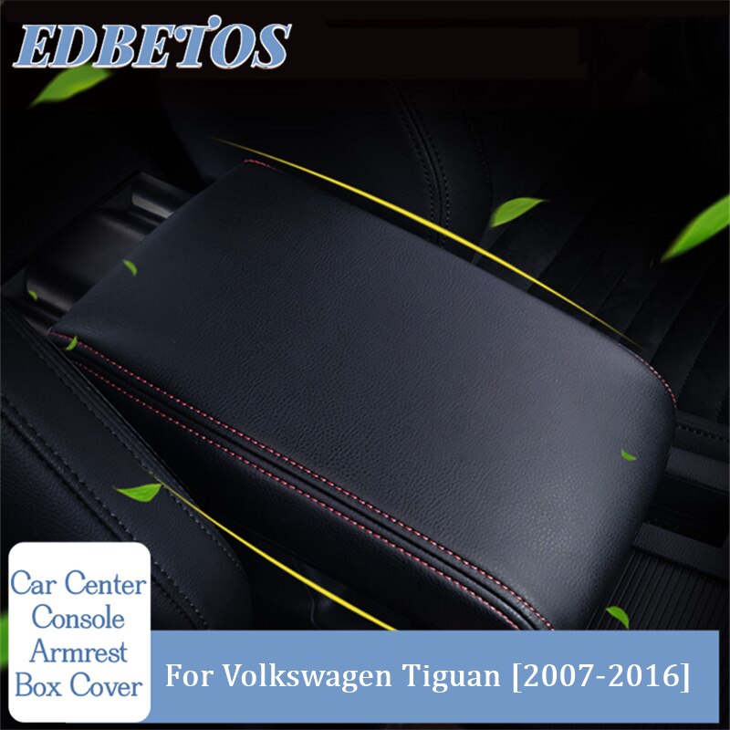thumbnail image 2 of CheroCar Black Armrest Cover With Storage Bag - For Jeep Wrangler JK 2007-2010, PU Leather, Direct Fit 2 of 6