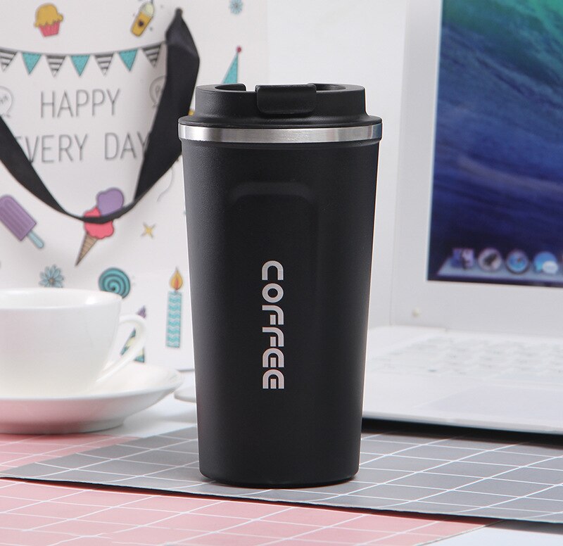 Tasse de voyage à café Portable réutilisable, avec filtre de 380ml/510ml, goutteur de café fait à la main, ensemble de tasses à thé, cafetière: 510ml black