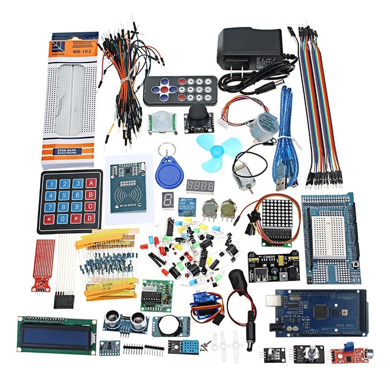 The Most Complete Ultimate Starter Kits For Updated Arduino Mega 2560 CH340G