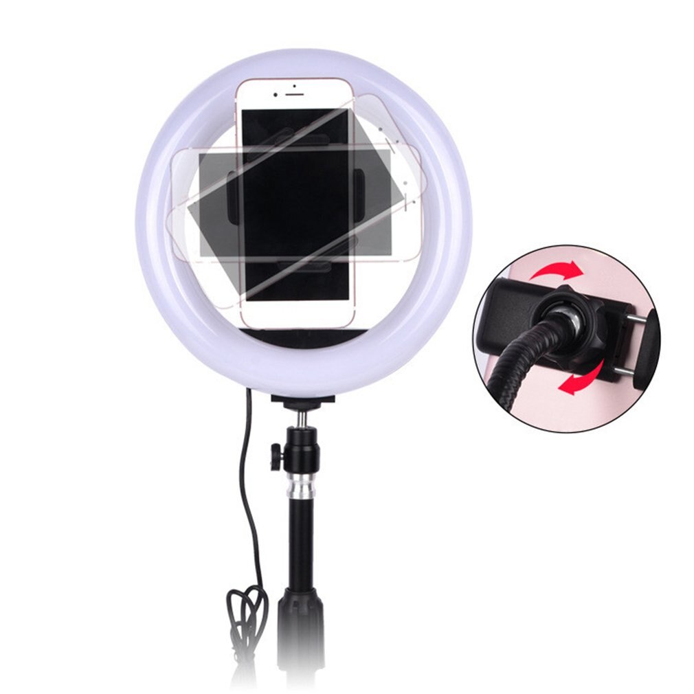 Phtography Light Dimmable LED Studio Camera Ring Light Photo Phone Video Lamp Selfie Mount