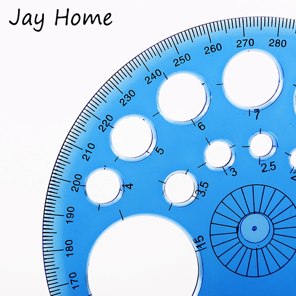 1pc 360 Degrees Protractor Template Circle Ruler H... – Grandado