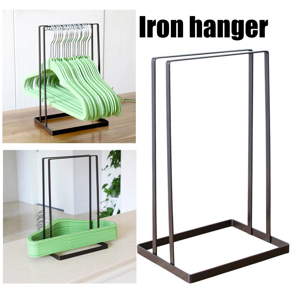 Iron Clothes Hanger Holder Space Saving Hanger Companion Rack Adult Children Hanger Stand Hanger Organizer For Home Laundry