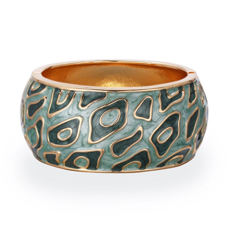 New Bohemia gocciolante bracciale in lega di olio multicolore largo esagerato braccialetto gioielli di moda