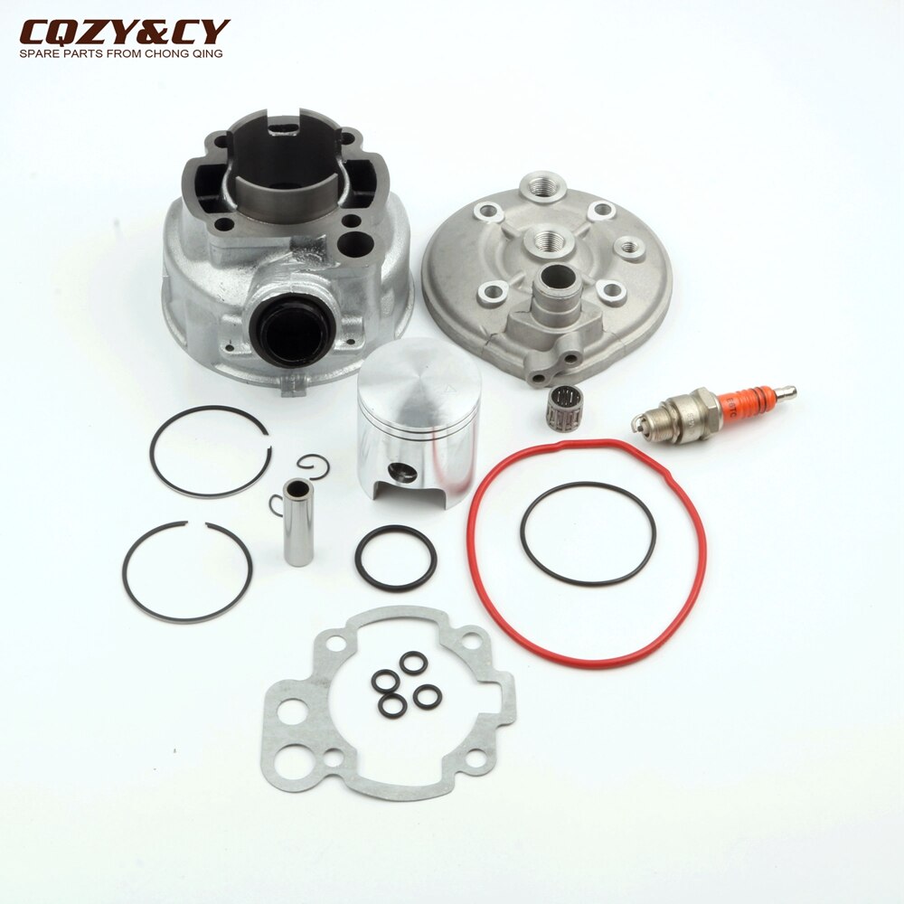 Kit de cilindro de gran cilindro para motocicleta, 90cc, 49mm, cabezal de cilindro para Yamaha DT50, TZR50, DT, TZR, 50cc, AM6, Minarelli, 2 tiempos
