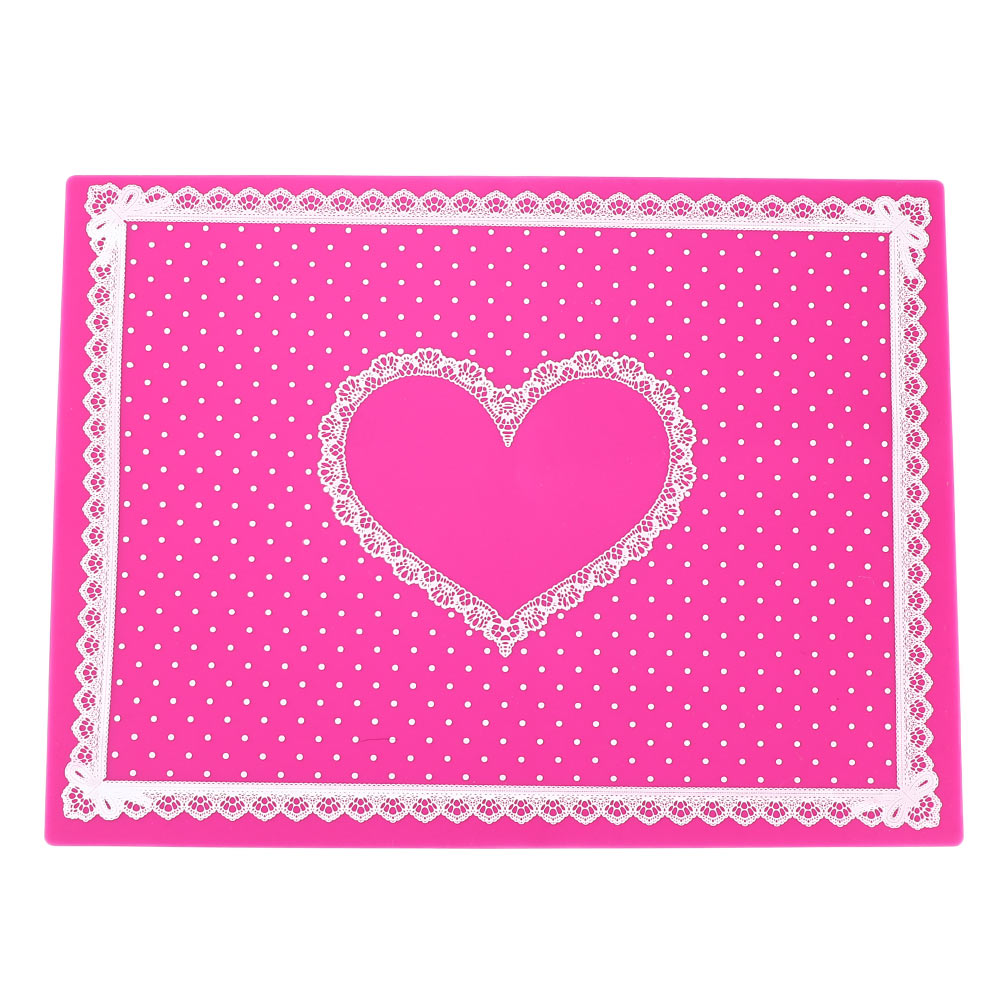 Nail Art Hand Cushion Holder Soft PU Leather Sponge Arm Rest Love Heart Nail Pillow Manicure Accessories apda9a124: rose red2