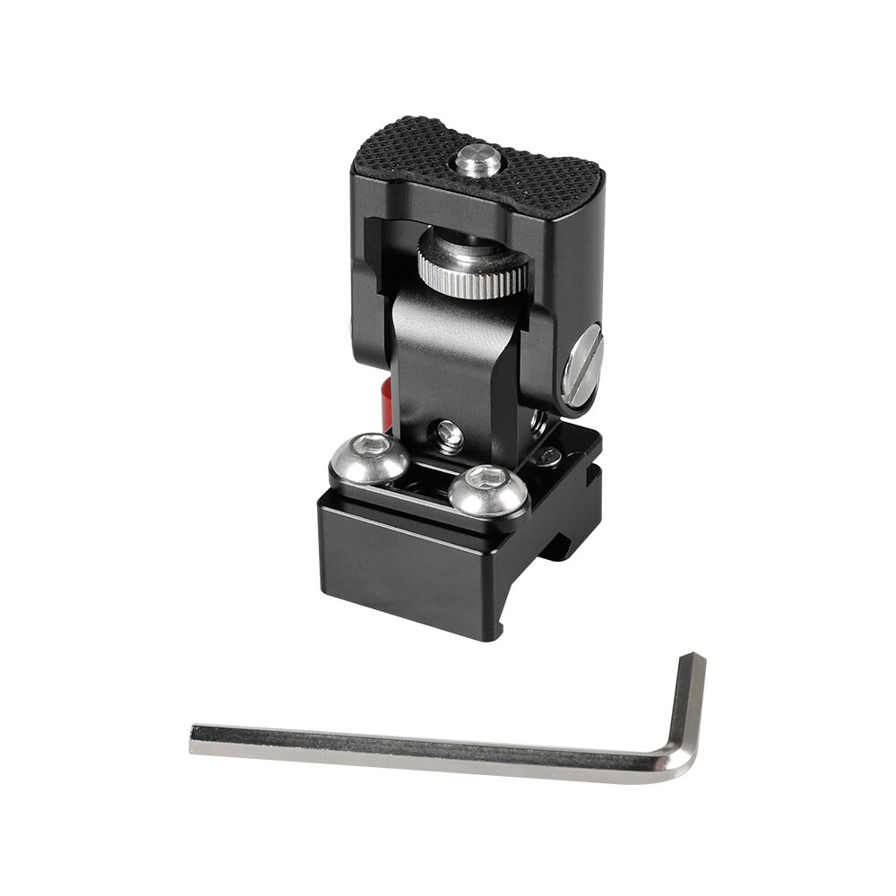 HDRIG Camera Monitor Support Holder With 1/4"-20 Mounting Stud QR Quick Release NATO Clamp for Camera
