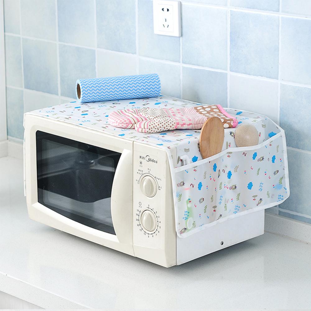 Waterproof and Oilproof Oven Cover Storage Bag Kitchen Accessories Dust Cover Microwave Cover Home Clean Accessories Home Decor