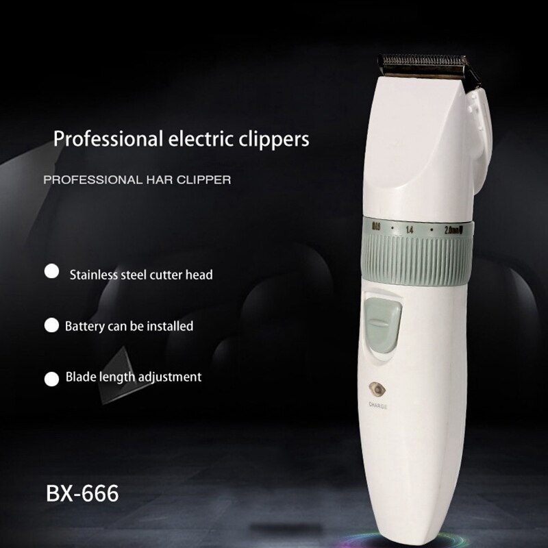 Boxin Electric Hair Clippers Adjustable Quiet Low Noise Battery Cordless Mens Barber Salon Trimmer Machine