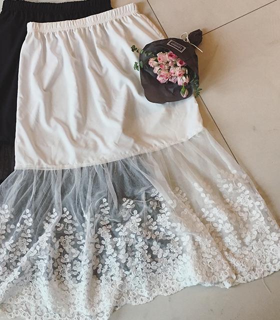 Lace White Petticoat Underskirt Women Women Underskirt 9189: model3