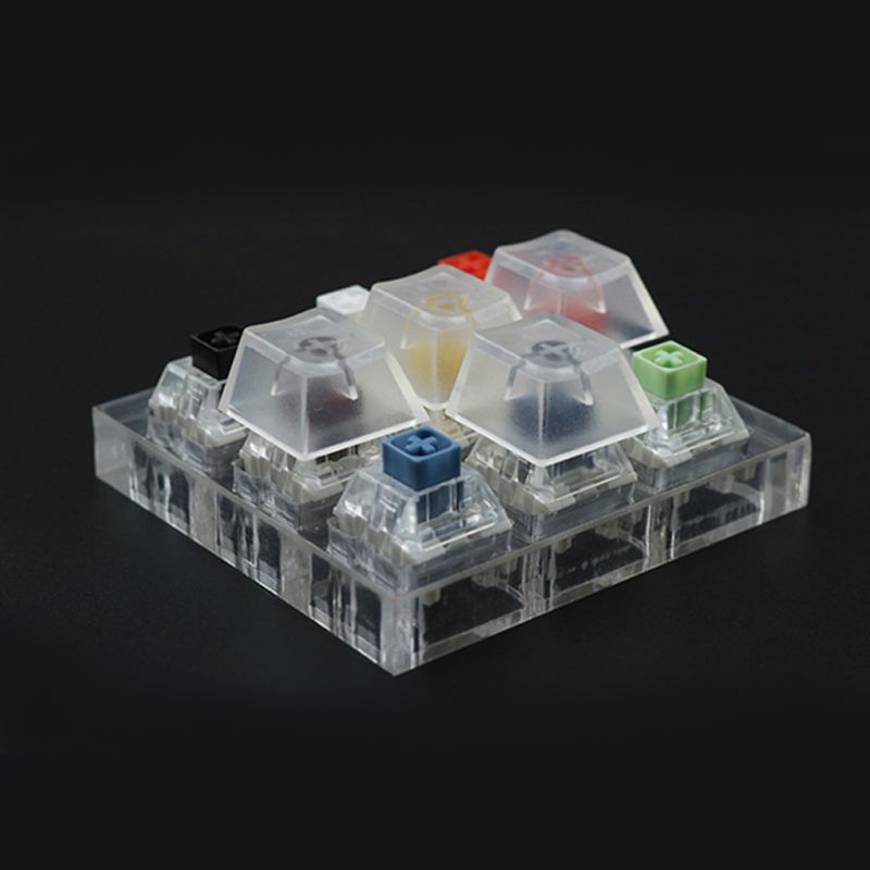 Teclas ABS transparentes para teclado mecánico Cherry Gateron, 10 Uds.