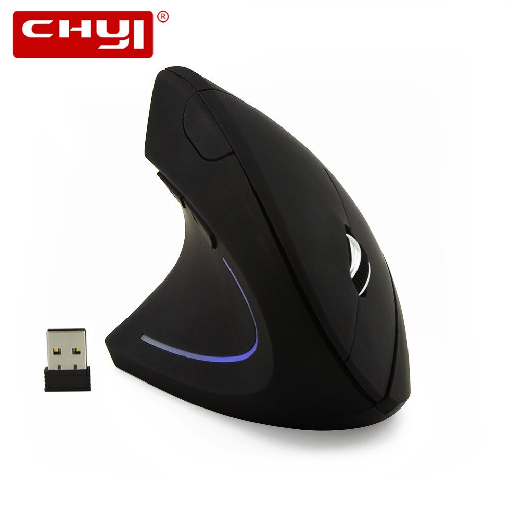 Ergonomische, kabellose, vertikale linkshänder-gaming-maus mit 5d usb-anschlüssen, optischem sensor und mauspad für laptops und pcs