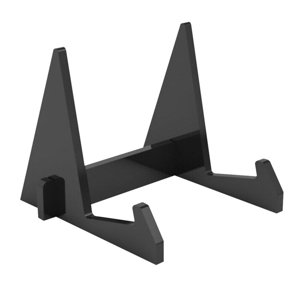 Acrylic Book Display Stand Retail Book Holder Cookbook Rock for Office Hold up to 35mm Think Books: Black