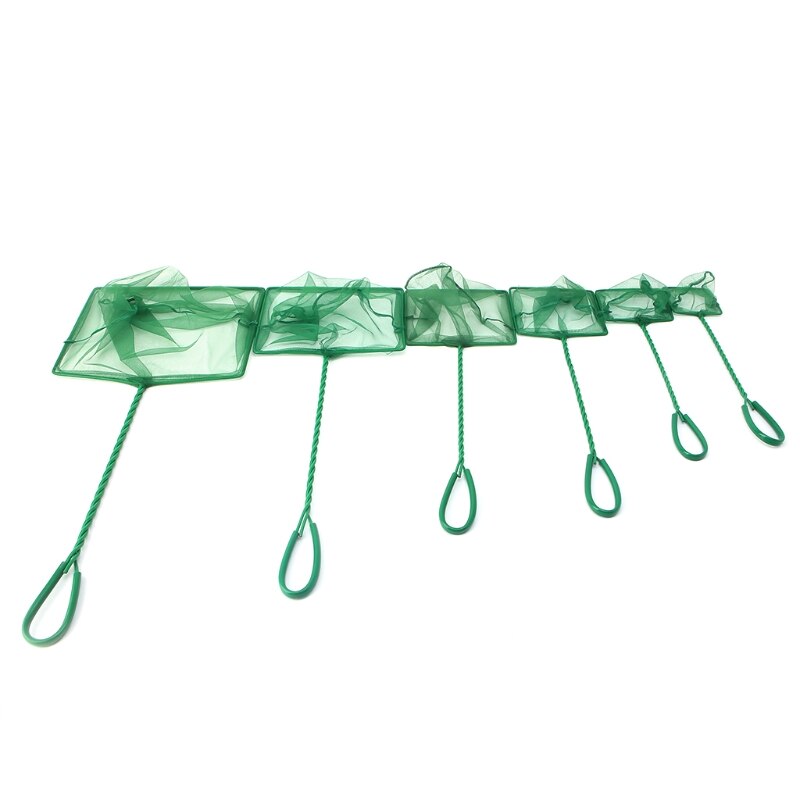 1PC Aquarium Fish Tank Square Shrimp Small Betta Tetra Fish Net 3"-10" 6 Sizes J6PD