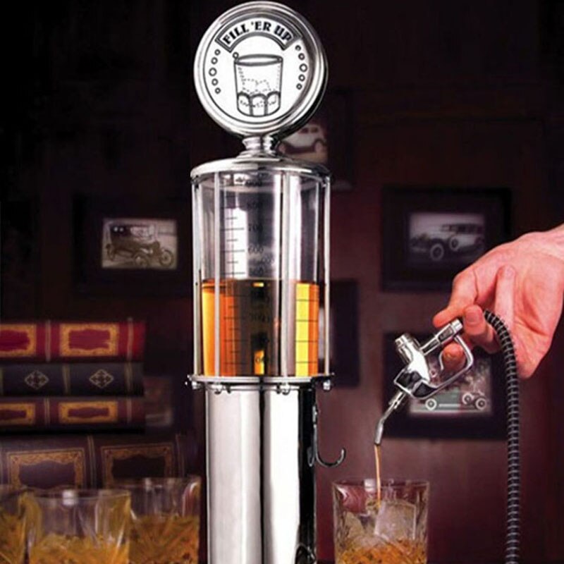 Mini øl dispenser maskine drikkekar dobbelt pistol pumpe med gennemsigtigt lag tankstation bar til at drikke vin