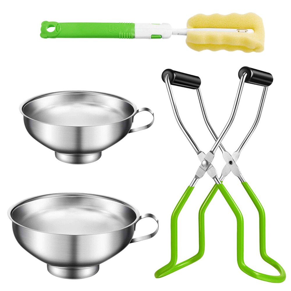 1 Set Canning Set Practical Jar Lifter Brush Funnel Kit Kitchen Canning Tools