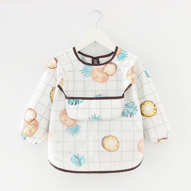 Bavoirs imperméables à manches longues pour bébé, mignon, imprimé lapin, dessin animé, tablier d'alimentation pour enfant en bas âge, fille et garçon: style3