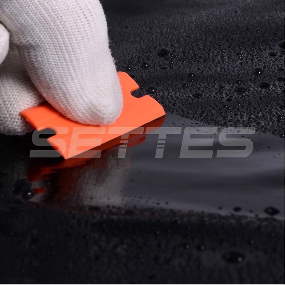 100Pcs DIY Plastic Razor Blades and Razor Scraper Double Edged Sticker Removal Tool US