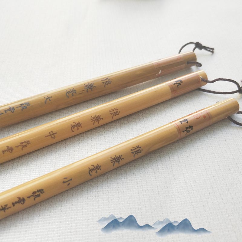 Chinese Calligraphy Pen Set Beginner Multiple Hair Writing Brush 3pcs Chinese Painting Calligraphy Brush Pen Set Tinta China