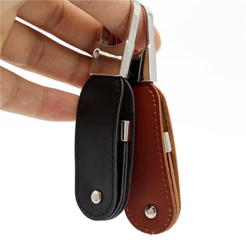 Text mich USB Blitz Antrieb 64gb Leder metall-schlüsselanhänger Pendrive creativo USB 2,0 32gb 16gb 8gb 4gb feine