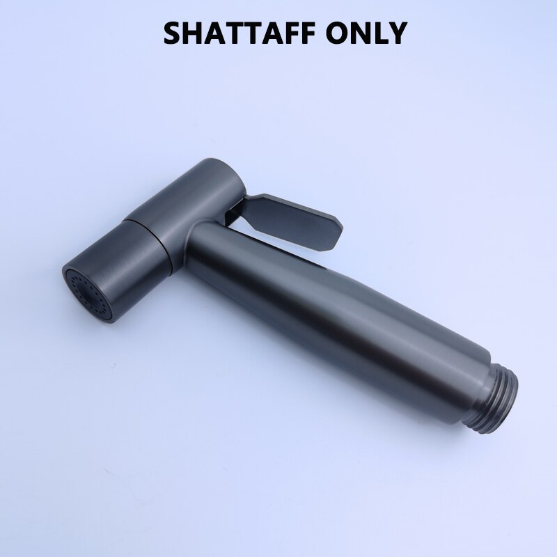 Metal Grey Wc Schoonmaken Abs Sproeier Set Bidet Shattaff Met Rvs/Pvc Slang Plastic Houder Hoge Druk: PLASTIC SPRAYER